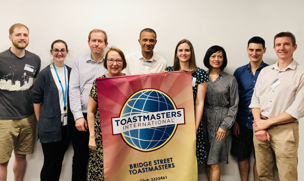 Members of Bridge Street Toastmasters